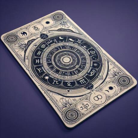 Astro Yoga Mat custom design with zodiac and chakra alignment markings