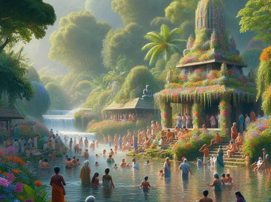 Cosmic River Bath