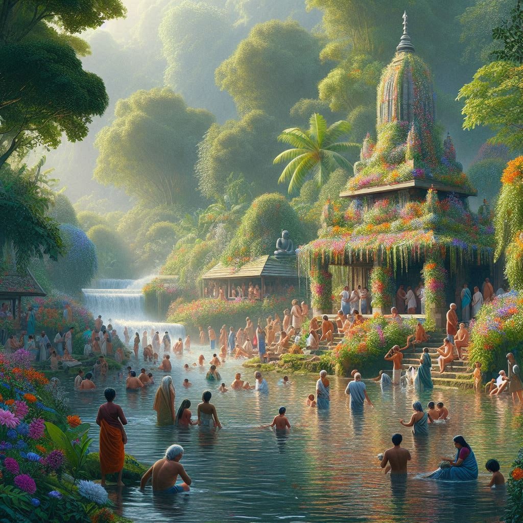 Cosmic River Bath