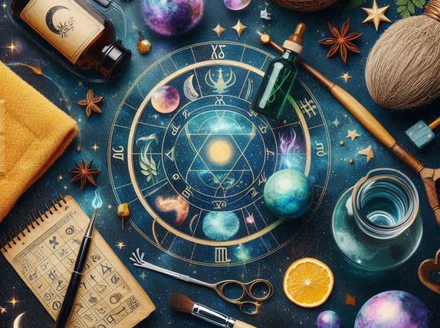 Detox cleaning astrology universe cosmic theme