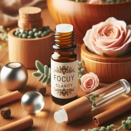 Focus Clarity Aroma Blend essential oil roll on to calm the nervous system