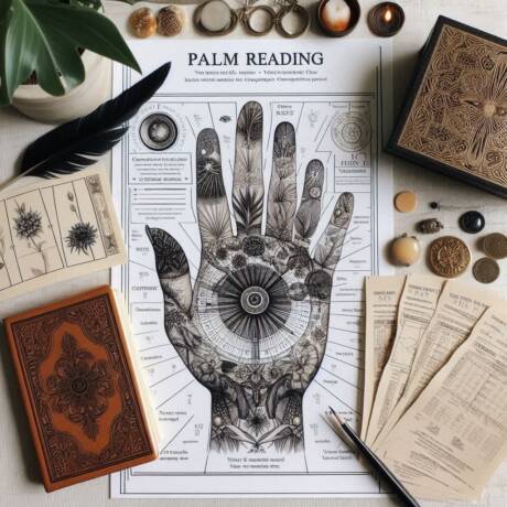 Palm Reading Kit includes palm map sheet consultation voucher