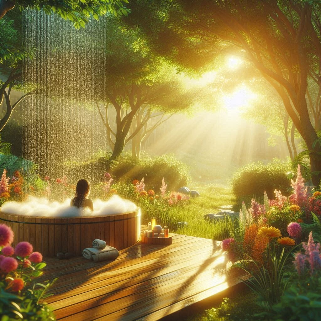 Cosmic Sun Shower Bath