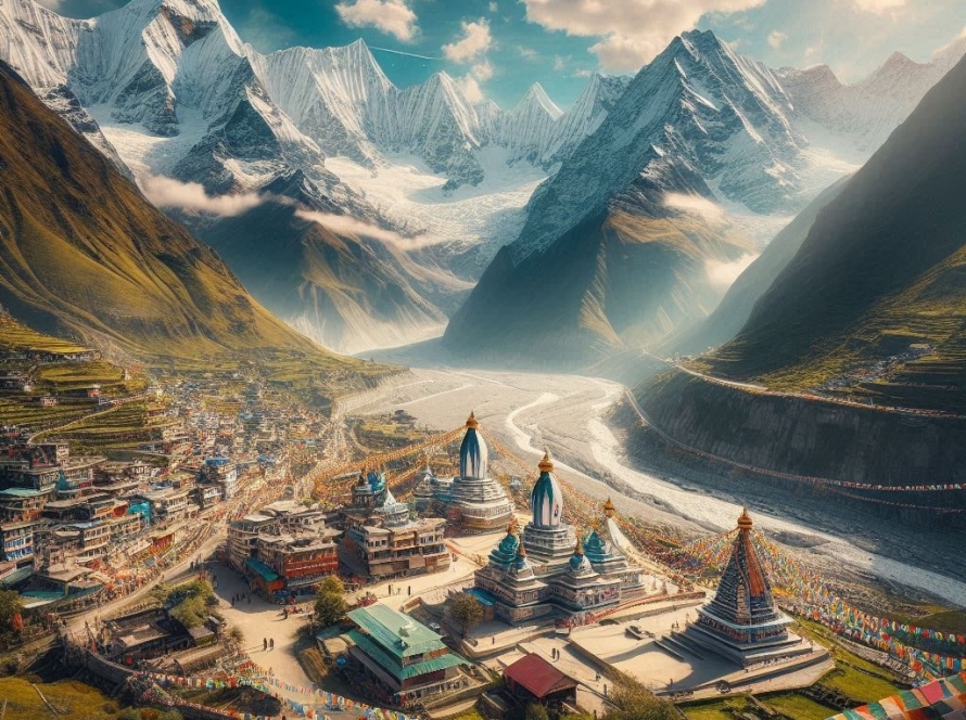 Badrinath in North India